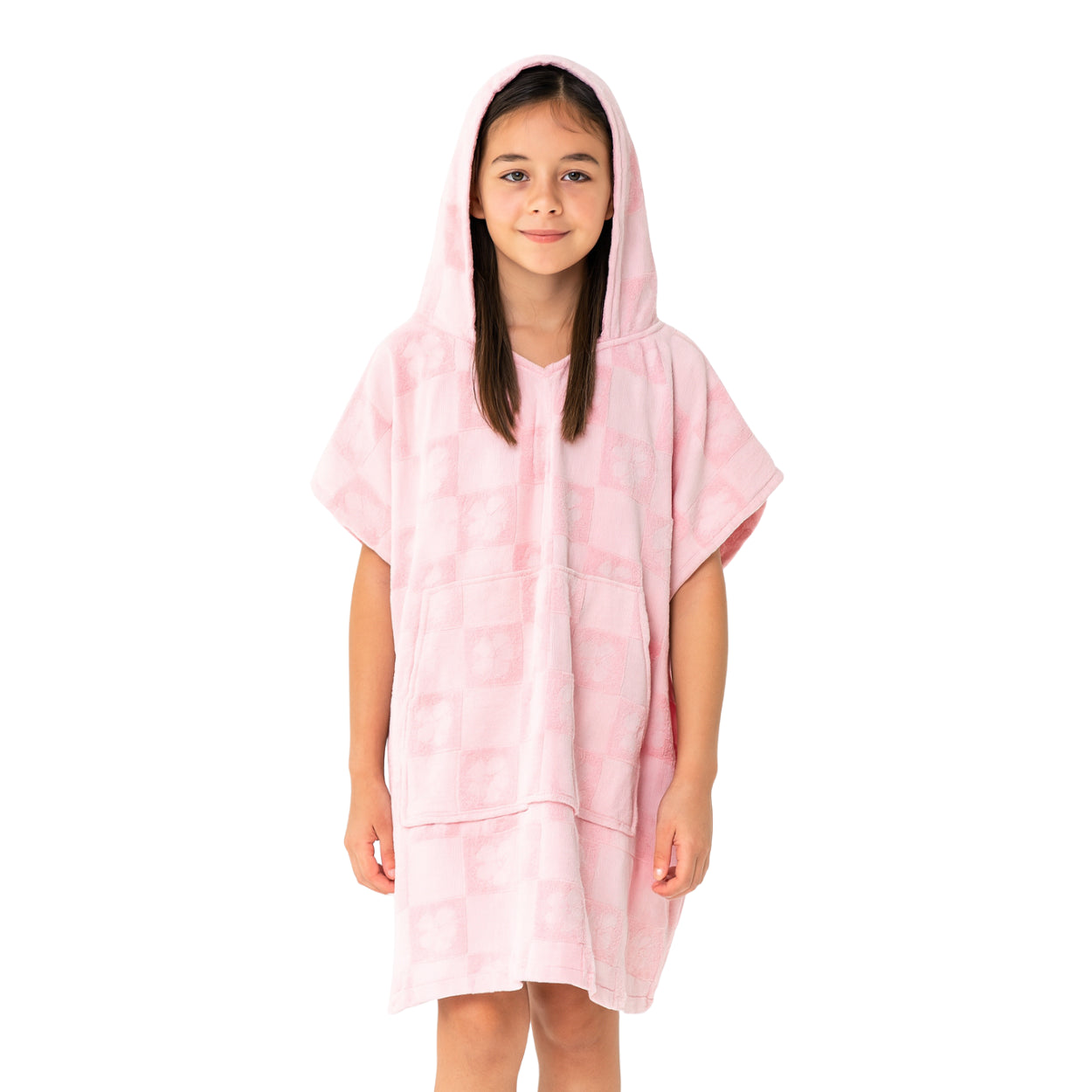 K&Co Sorrento Beach Poncho with Pocket Junior - FUCHSIA